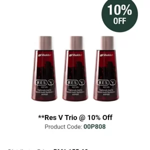 RES V TRIO @ 10% OFF